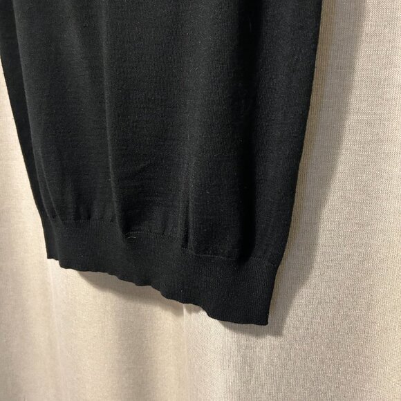 SALE -- Point Zero Collection Black Vest Merino Wool Blend - Men's Size Large - Picture 8 of 11